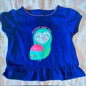 Blue Owl Graphic Kids Shirt